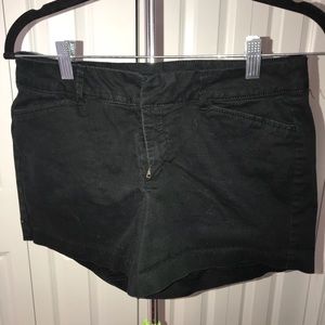 Black khaki shorts
